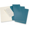 Блокнот MOLESKINE Cahier Journal XLarge, нелинованный, голубой (набор 3 шт.) CH023B44